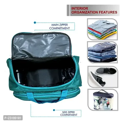 Unisex Travel Luggage Bag - (54 Cm) Expandable Flat Folding Travel Duffel Bag/Duffel Strolley Bag With 2 Smooth Spinner Wheels-thumb5