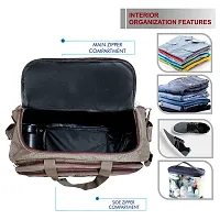 Unisex Travel Luggage Bag - (54 Cm) Expandable Flat Folding Travel Duffel Bag/Duffel Strolley Bag With 2 Smooth Spinner Wheels-thumb1