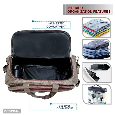 Unisex Travel Luggage Bag Expandable Flat Folding Travel Duffel Bag Duffel Strolley Bag With 2 Smooth Spinner Wheels bag-thumb5