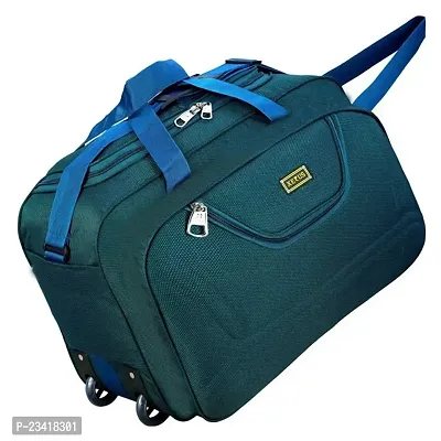 Unisex Travel Luggage Bag Expandable Flat Folding Travel Duffel Bag Duffel Strolley Bag With 2 Smooth Spinner Wheels bag