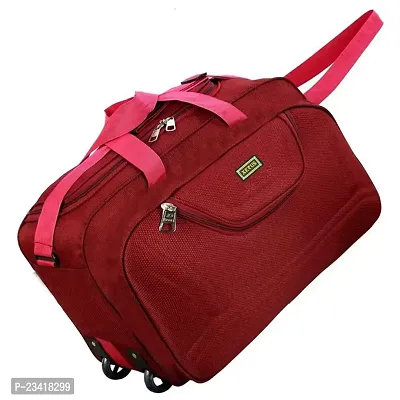 Unisex Travel Luggage Bag Expandable Flat Folding Travel Duffel Bag Duffel Strolley Bag With 2 Smooth Spinner Wheels bag