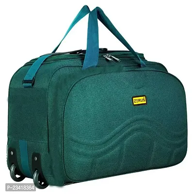 55 L Strolley Duffel Bag - Travel Luggage Duffel Bag for Men and Women with Roller Wheels - Regular Capacity