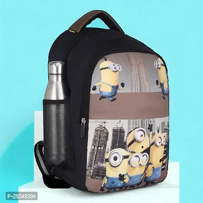 Stylish Minions 7D Printed School Bag For Boys  Girls Backpacks Kids Bage For Tuition School  Travel-thumb0