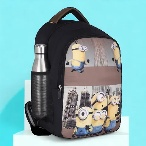 Stylish Minions 7D Printed School Bag For Boys  Girls Backpacks Kids Bage For Tuition School  Travel