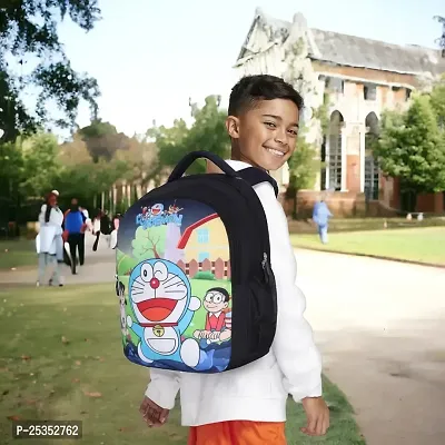 Lates Doraemon 7D Printed School Bag Black For Kids Backpacks For Boys  Girls-thumb0