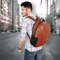 Casual Waterproof 28 L Tan Colour Laptop Backpack Office Bag School Bag College Bag Business Bag Travel Bagpack Compatible with 15.6-inch Laptop Bag For Men Women Boys  Girls-thumb2