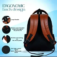 Casual Waterproof 28 L Tan Colour Laptop Backpack Office Bag School Bag College Bag Business Bag Travel Bagpack Compatible with 15.6-inch Laptop Bag For Men Women Boys  Girls-thumb3