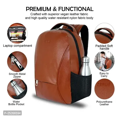 Casual Waterproof 28 L Tan Colour Laptop Backpack Office Bag School Bag College Bag Business Bag Travel Bagpack Compatible with 15.6-inch Laptop Bag For Men Women Boys  Girls-thumb5