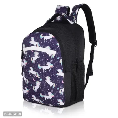 Attractive 35L Purple Casual Waterproof Unicorn School Bag For Women Kids Bags  Backpacks For Girls  Travel Bagpacks For Ladies-thumb0