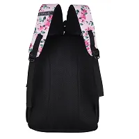 Stylish 35L Floral Print Pink Girls Backpack With 4 Compartments School Bag For Girls Waterproof Travel Backpacks For Women-thumb4