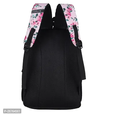 Stylish 35L Floral Print Pink Girls Backpack With 4 Compartments School Bag For Girls Waterproof Travel Backpacks For Women-thumb5