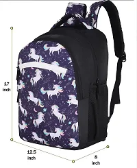 Attractive 35L Purple Casual Waterproof Unicorn School Bag For Women Kids Bags  Backpacks For Girls  Travel Bagpacks For Ladies-thumb2