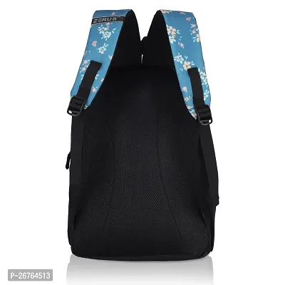 Latest Flower Print Blue Backpack For Women School Bage Laptop Backpacks For Girls Teens  Students Bags-thumb5