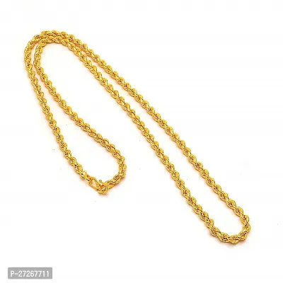 Stylish Golden Alloy Chain For Men And Women-thumb0
