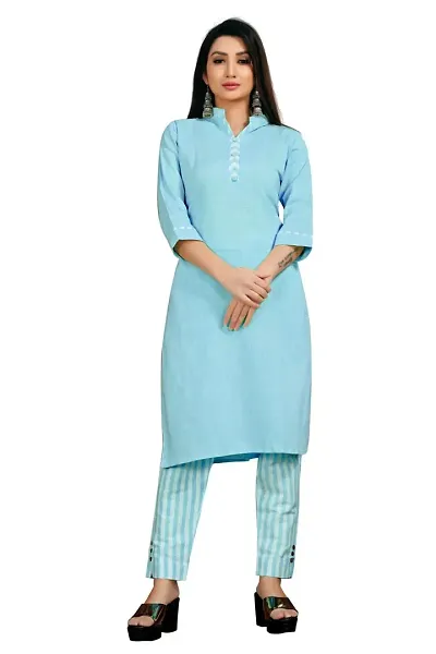 Classic Solid Kurta Bottom Set for Women