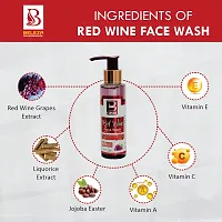 Red Wine Face Wash - Pack Of 3 -100 Ml Each-thumb1