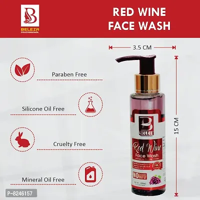 Red Wine Face Wash - Pack Of 3 -100 Ml Each-thumb4