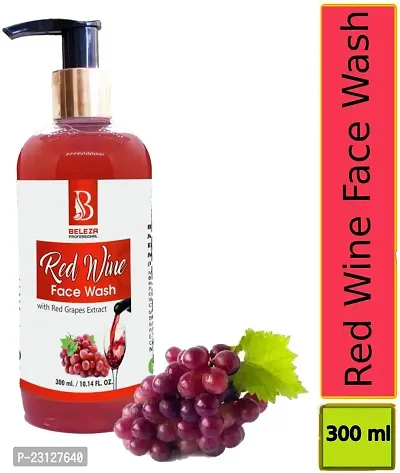 Natural Beleza Professional Red Wine Face Wash Reduces Fine Lines And Wrinkles And Gives Your Skin A Refreshing Feel 300 Ml