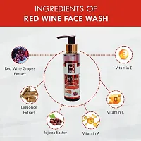 Natural Combo Pack Of Red Wine Face Wash 100Ml  Wine Facial Kit 125 Gm-thumb3