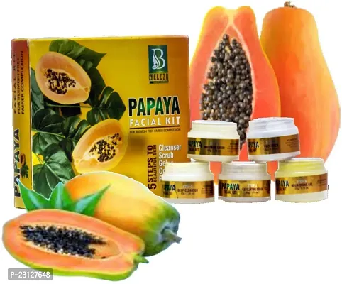 Natural Papaya Facial Kit Give Skin A Fruit Touch 250 G-thumb0