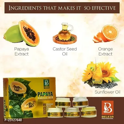 Natural Papaya Facial Kit Give Skin A Fruit Touch 250 G-thumb2