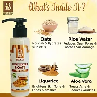 Natural Beleza Professional Rice Water And Oats Face Wash For Younger Looking Bright Skin Tone 300 Ml-thumb1
