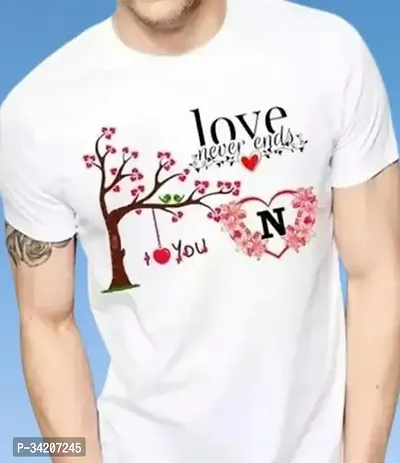 Reliable White Cotton Blend Printed T-Shirt For Men-thumb0