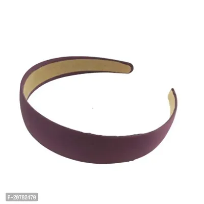 Hot Women Girls Fashion Simple Canvas Fabric Wide Headband Hair Band Headwear Solid Hair Accessories Casual New Daily Use (Cute Purple)