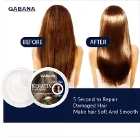 GABANA Keratin Hair Mask For Intense Damaged Hair Repair - Hydrate Dry Scalp - For Dry  Damaged Hair Pack of 1 of 200 Grams-thumb2