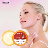 Gabana 100% Natural Non-Sticky Cold Cream with Aloe-Vera and Wheat Germ Oil Suitable for Long Lasting Hydration Improves Skin Texture Pack of 3 of 100 Grams (300 Grams)-thumb1