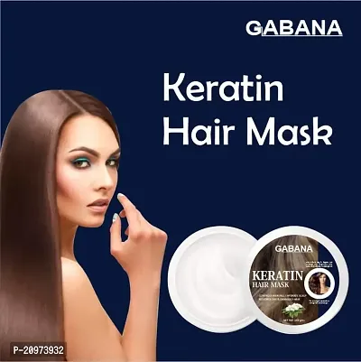 GABANA Keratin Hair Mask For Intense Damaged Hair Repair - Hydrate Dry Scalp - For Dry  Damaged Hair Pack of 1 of 200 Grams-thumb2