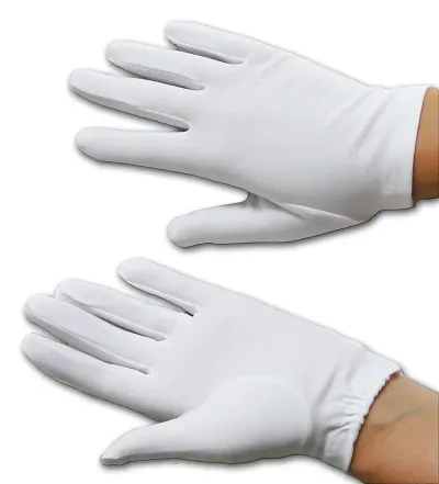 Tahiro White Cotton Gloves - Pack Of 1