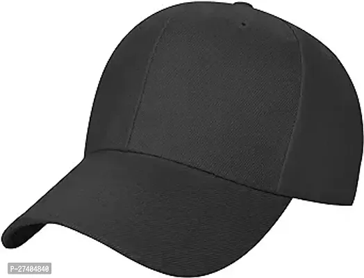 Tahiro Black Cotton Cap - Pack Of 1-thumb0