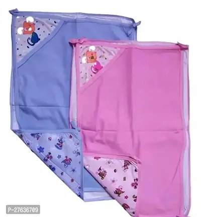 Tahiro Random Colour Waterproof Baby Bed Sheet - Pack Of 2-thumb0