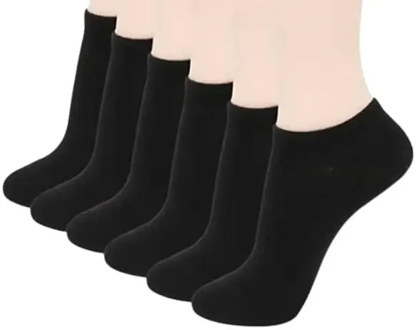 Plain Ankle Length Socks - Pack Of