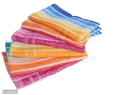 Multicolour Striped Kitchen Hand Towel - Pack Of 6-thumb0