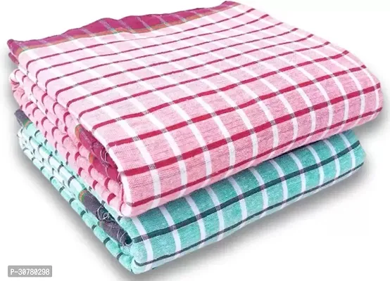 Stylish Multicolour Cotton Bath Gamcha - Pack Of 3-thumb2