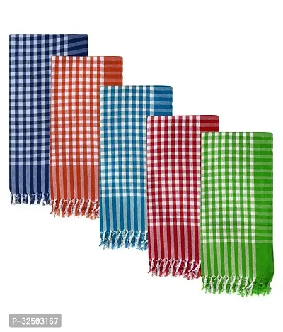 Tahiro Multicolour Cotton Bath Gamcha - Pack Of 5