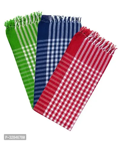 Tahiro  Multicolour Cotton Check Print Gamcha Pack of 5-thumb2