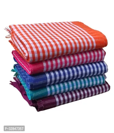 Tahiro Multicolour Check Print  Cotton Gamcha Towel Pack of 5