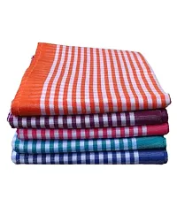 Tahiro Multicolour Check Print  Cotton Gamcha Towel Pack of 5-thumb1