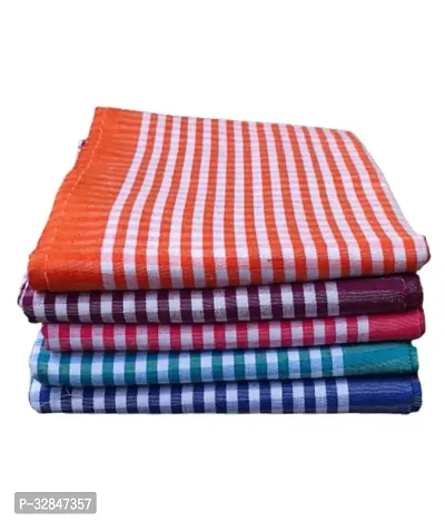 Tahiro Multicolour Check Print  Cotton Gamcha Towel Pack of 5-thumb2