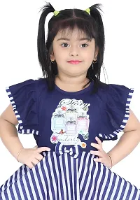 Stylish Blue Cotton Blend Frocks for Girl-thumb2