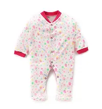 Mahadev Selection 100% Cotton Rompers/Sleepsuits/Jumpsuit/Night Suits for Baby Boys  Girls, Infants, New Borns (0_3 months, dark pink)-thumb4