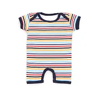 Mahadev Selection Baby Cotton Bodysuit/Romper/Onesie/Dungaree Knee Length For Baby Boys And Baby Girls (Pack of 3) (3_6 Months, Navy Blue)-thumb3