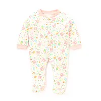 Mahadev Selection 100% Cotton Rompers/Sleepsuits/Jumpsuit/Night Suits for Baby Boys  Girls, Infants, New Borns (3_ 6 months, light pink)-thumb4