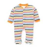 Mahadev Selection 100% Cotton Rompers/Sleepsuits/Jumpsuit/Night Suits for Baby Boys  Girls, Infants, New Borns (9_12 months, orange)-thumb3