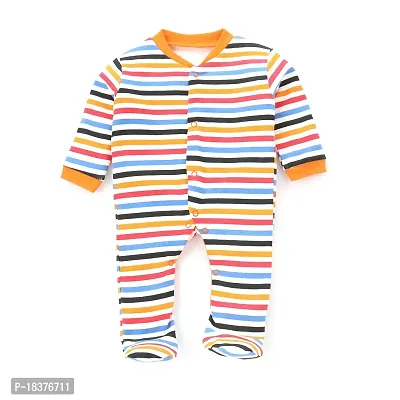 Mahadev Selection 100% Cotton Rompers/Sleepsuits/Jumpsuit/Night Suits for Baby Boys  Girls, Infants, New Borns (9_12 months, orange)-thumb4