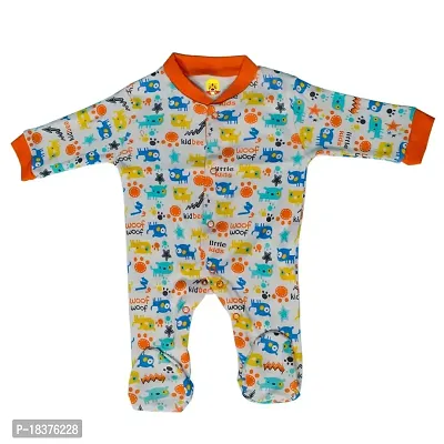 mahadev selection Adorable Rompers for Babies - Comfortable and Stylish for Boys and Girls Set of 3 (0-3 Months, Orange)-thumb4