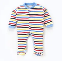 Mahadev Selection 100% Cotton Rompers/Sleepsuits/Jumpsuit/Night Suits for Baby Boys  Girls, Infants, New Borns (9_12 months, blue)-thumb3